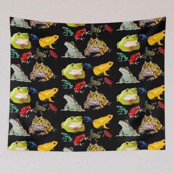Item preview, F is for Frog, Frog Illustration – Cute Amphibian Art for Nature Lovers designed and sold by PrettylittlepastelUk.