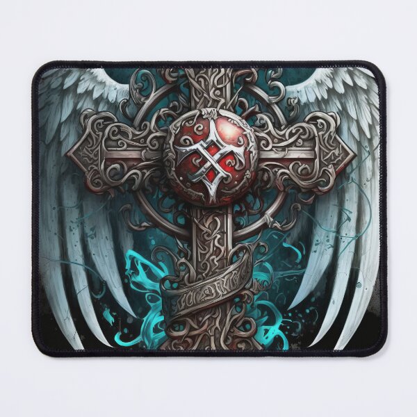 Item preview, Graffiti Cross with Angel Wings 1 designed and sold by Richard-Y.
