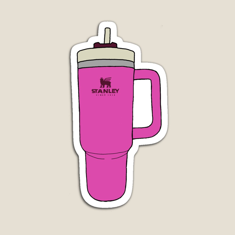 pink stanley bear logo Sticker for Sale by elladitraglia