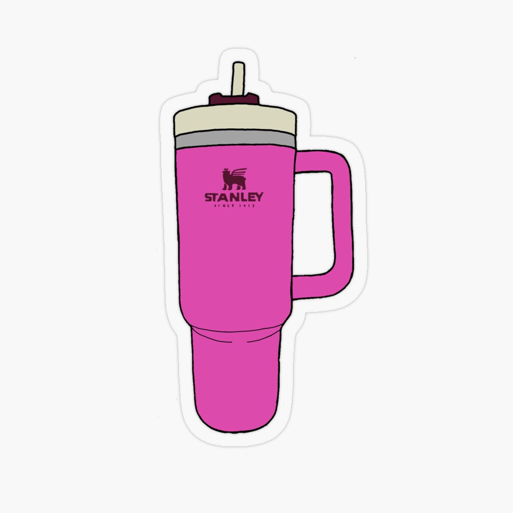 I STANley cup sticker water bottle pink stanleycup cute Sticker for Sale  by saylenesolution