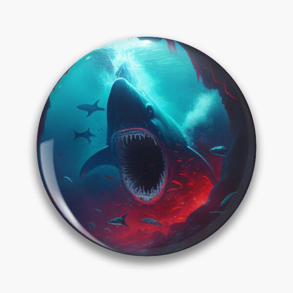 Item preview, Megalodon in the depths of the endless ocean designed and sold by Krystmiks.