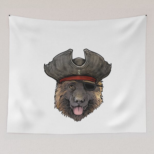 Item preview, German Shepherd Pirate designed and sold by whyitsme.