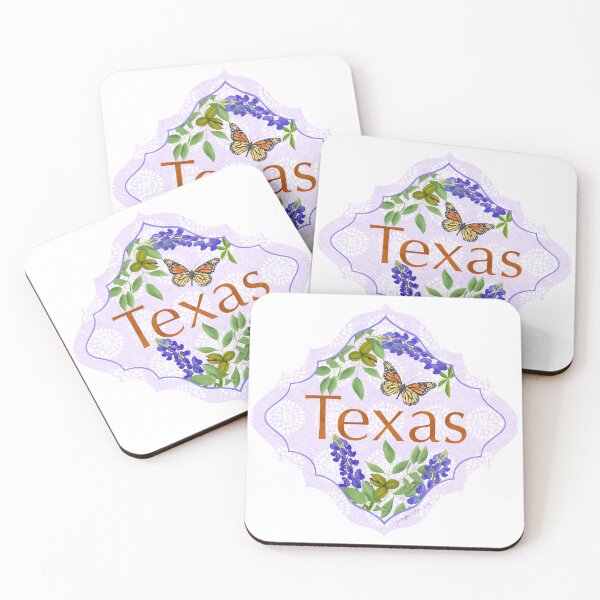 Item preview, Texas Illustrated Graphic Sticker | Texas State Flower Bluebonnet Flowers Pecan Tree Monarch Butterfly |  TX Illustration | Sticker, Mug, Journal, Cup designed and sold by JourneyHomeMade.