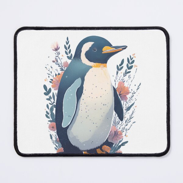 Item preview, Penguin with flowers designed and sold by monkycl.