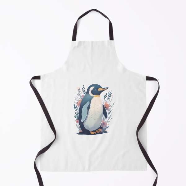 Item preview, Penguin with flowers designed and sold by monkycl.
