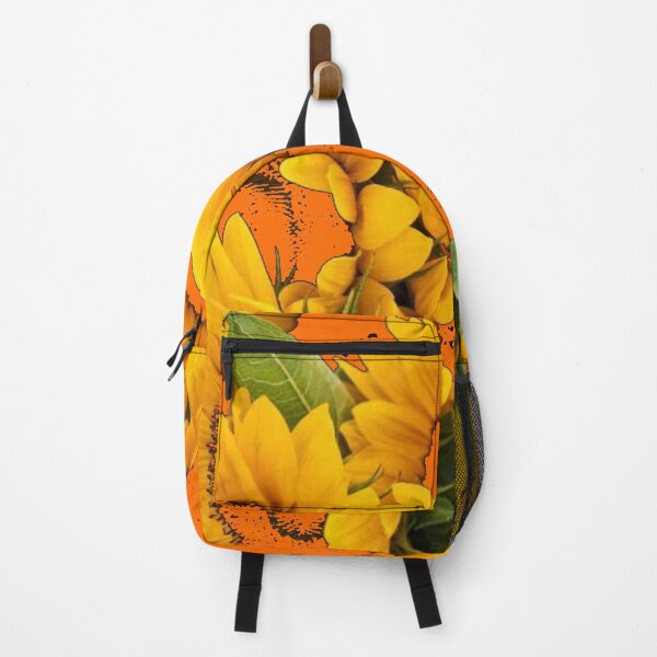 Item preview, ABSTRACTED ORANGE-YELLOW SUNFLOWERS PATTERNS  ART designed and sold by sharlesart.