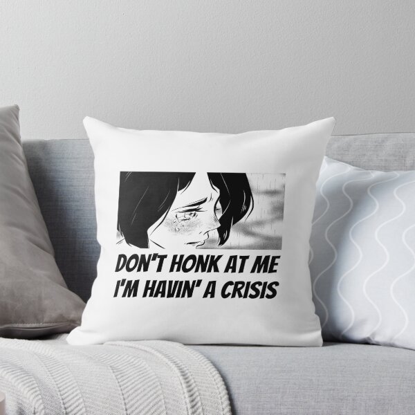 Item preview, Sad Anime Girl - Don't Honk At Me, Havin' A Crisis, Driving Humor Design designed and sold by ElLocoMus.