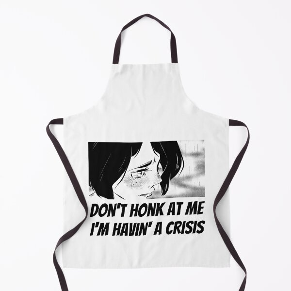 Item preview, Sad Anime Girl - Don't Honk At Me, Havin' A Crisis, Driving Humor Design designed and sold by ElLocoMus.