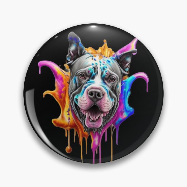 Item preview, Fantastical Roaring American Bully Splash Art - Intricately Detailed in 8K Resolution designed and sold by MediaPOX.