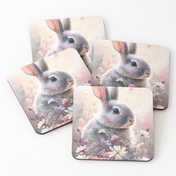 Item preview, Rabbit and Flowers 2 designed and sold by BilgePaksoylu.