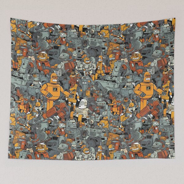 Item preview, Robo-Junkyard designed and sold by Fox in Shades.