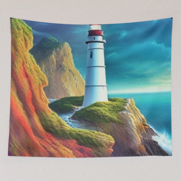 Item preview, Dramatic Lighthouse Seascape  designed and sold by Pretty-Bird.