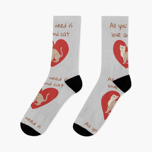 Item preview, All you need is love and cat designed and sold by Laugh-Lines.