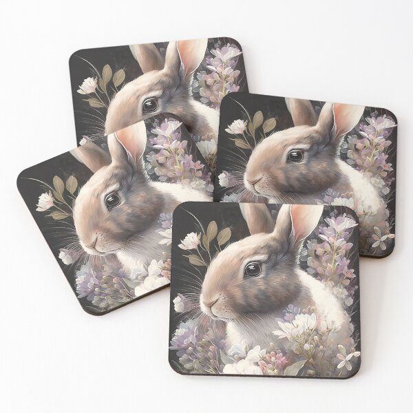 Item preview, Rabbit with flowers 3 designed and sold by BilgePaksoylu.