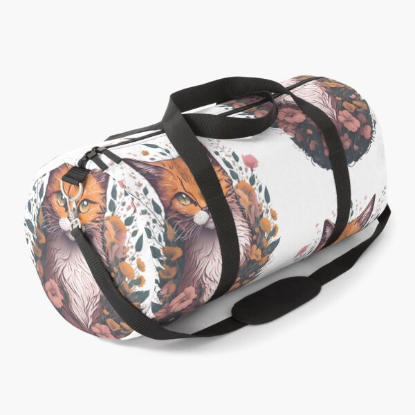 Item preview, Cat with flowers designed and sold by monkycl.