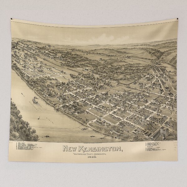 Item preview, New Kensington, Pennsylvania (1896) designed and sold by allhistory.