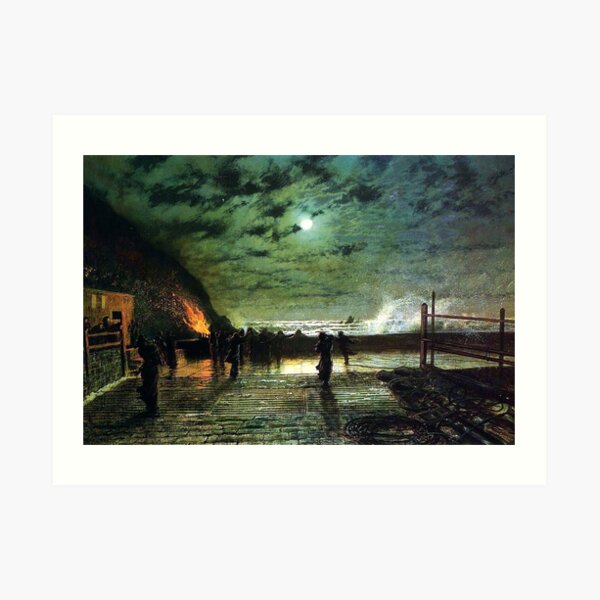 John Atkinson Grimshaw In Peril Art Print