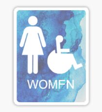 Am I a Womfn??? Sticker