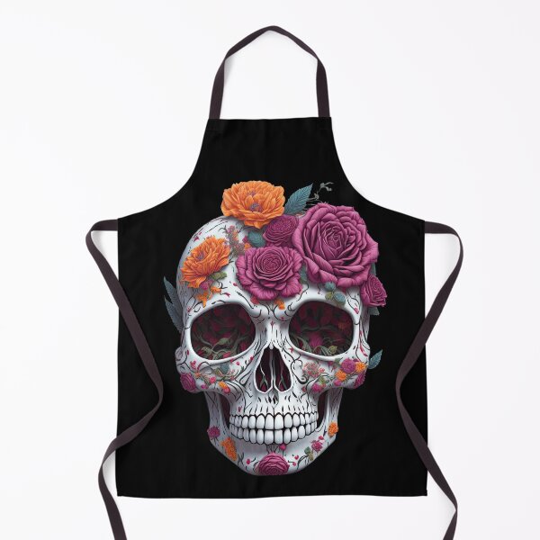 Item preview, Funny Sugar Candy Skull With Flowers designed and sold by allovervintage.