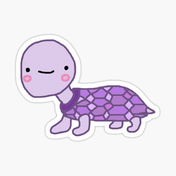 Purple Turtle Sticker