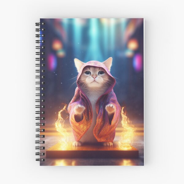 Item preview, Cute and Powerful Cat Mage designed and sold by WhimsyWear-Fun.