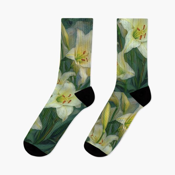 Artikelvorschau, Lilienblumenmuster Blumenkollektion #14 entworfen und verkauft von LollyShineART.
