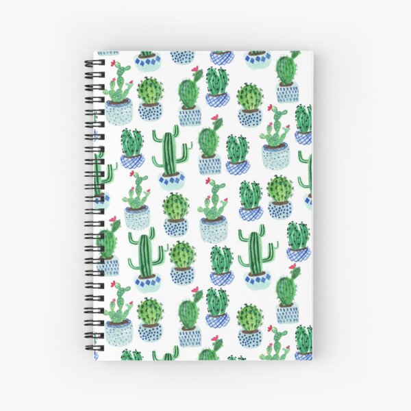 Cactus in watercolor Spiral Notebook