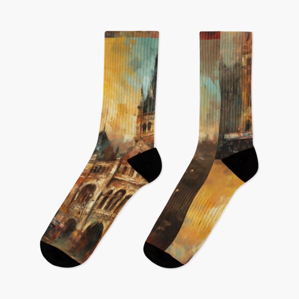 Item preview, Gothic Marvel in Cezanne's Brushstrokes: Mumbai Station designed and sold by Studio-Canvas.