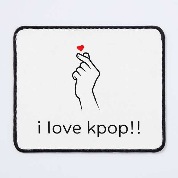 Item preview, I love K-pop! (In English) with hand-heart (High Quality) designed and sold by mezhan.