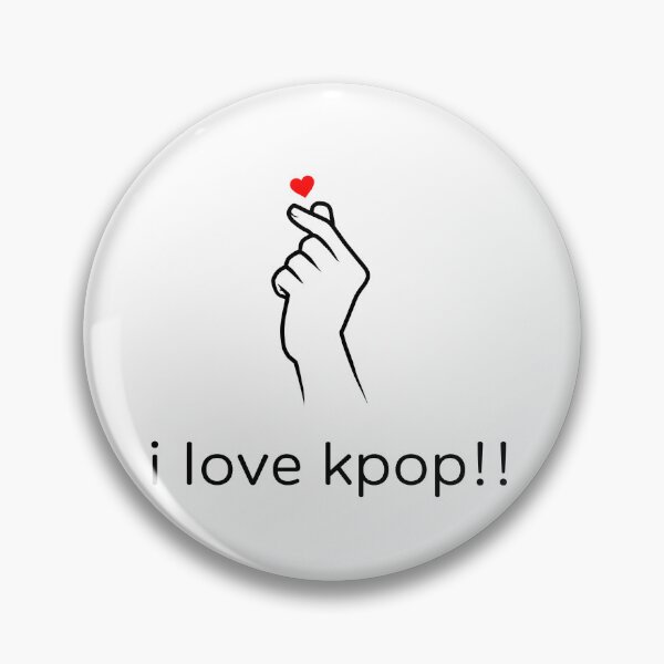 Item preview, I love K-pop! (In English) with hand-heart (High Quality) designed and sold by mezhan.