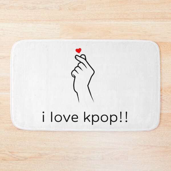 Item preview, I love K-pop! (In English) with hand-heart (High Quality) designed and sold by mezhan.
