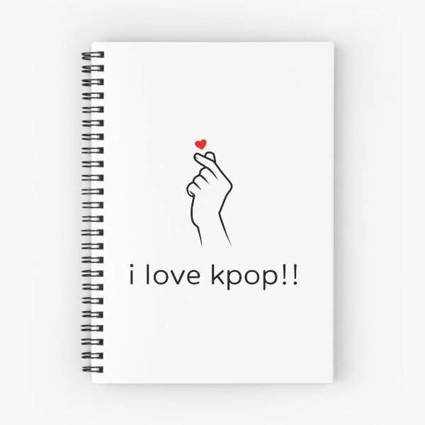 Item preview, I love K-pop! (In English) with hand-heart (High Quality) designed and sold by mezhan.