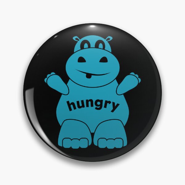 Item preview, Blue Hungry Hippo Shirt and Sticker designed and sold by EndFlight.