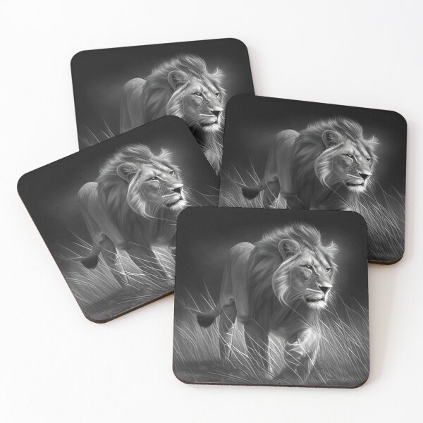 Item preview, Pencil drawn Lion High Quality Black and White Design designed and sold by Pencil-Art.