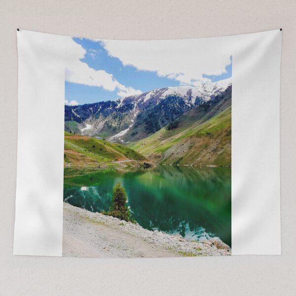 Item preview, Heavenly Green Lake in Lush Mountains designed and sold by TaloeSahar.