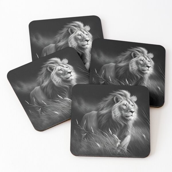 Item preview, Pencil drawn Lion High Quality Black and White Design designed and sold by Pencil-Art.