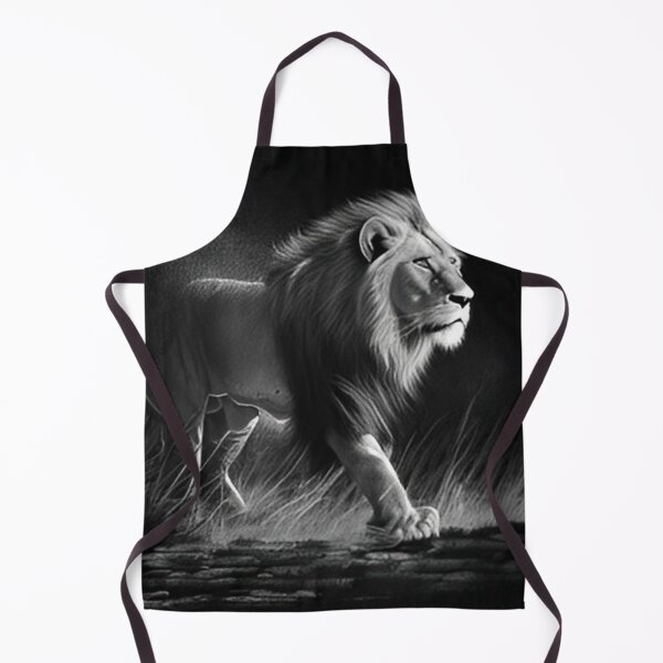 Item preview, Pencil drawn Lion High Quality Black and White Design designed and sold by Pencil-Art.