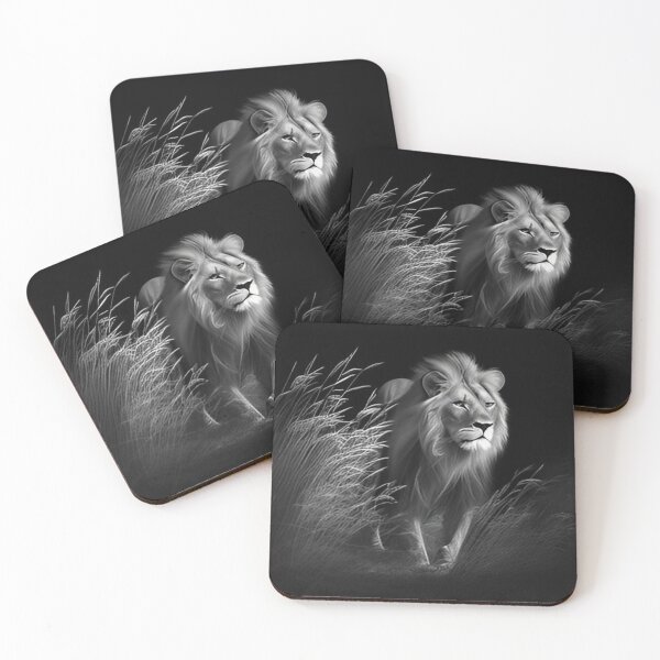 Item preview, Pencil drawn Lion High Quality Black and White Design designed and sold by Pencil-Art.