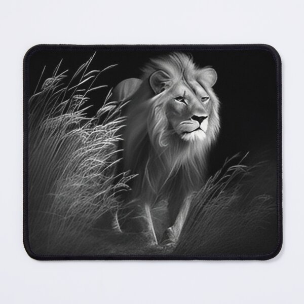 Item preview, Pencil drawn Lion High Quality Black and White Design designed and sold by Pencil-Art.