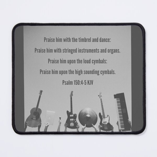Item preview, Psalm 150 4-5 King James Version Bible Verse designed and sold by Caregiverology.