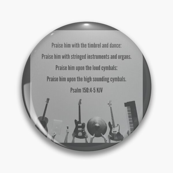 Item preview, Psalm 150 4-5 King James Version Bible Verse designed and sold by Caregiverology.