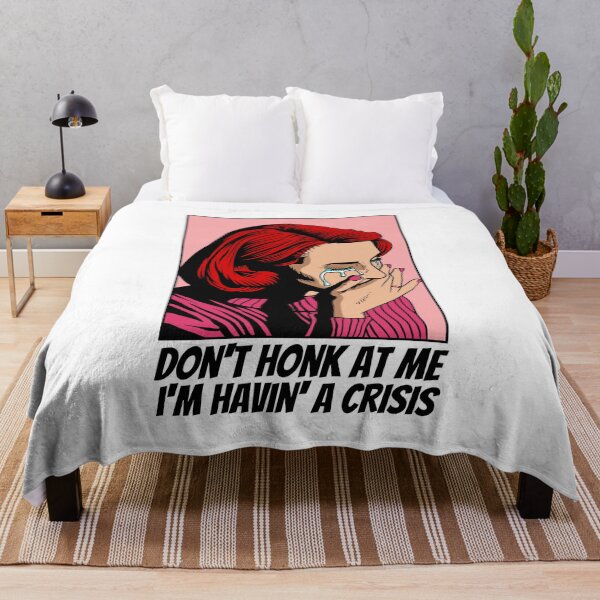 Item preview, Sad Girl - Don't Honk At Me, Havin' A Crisis, Driving Humor Design designed and sold by ElLocoMus.