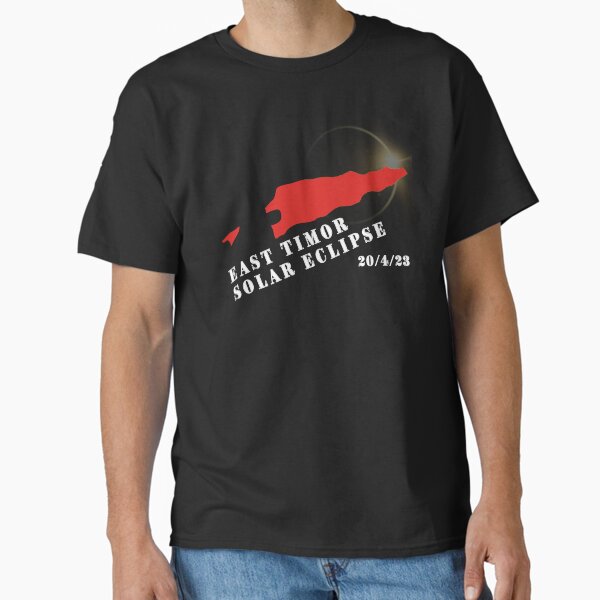 Item preview, Total Solar Eclipse in East Timor, 20/4/23, T-Shirt. designed and sold by Cosmos-as-Art.