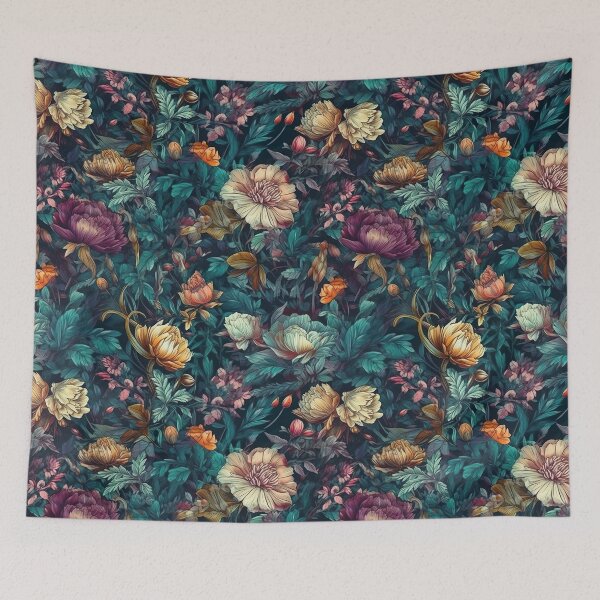 Item preview, Different flowers - endless pattern designed and sold by PoppinArtFox.