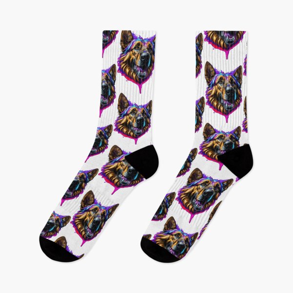 Item preview, Epic German Shepherd Splash Art with Colorful Paint designed and sold by MediaPOX.