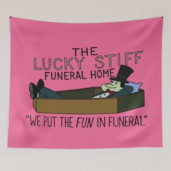 Item preview, The Lucky Stiff Funeral Home designed and sold by REALsaintpetty.