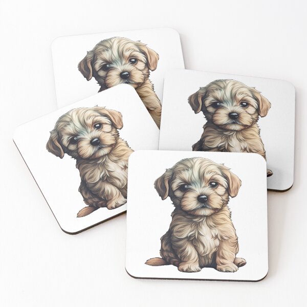 Item preview, Cute Thoughtful Puppy designed and sold by CuteAnimalPrint.