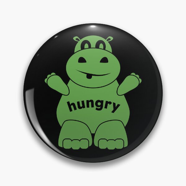 Item preview, Green Hungry Hippo Shirt and Sticker designed and sold by EndFlight.