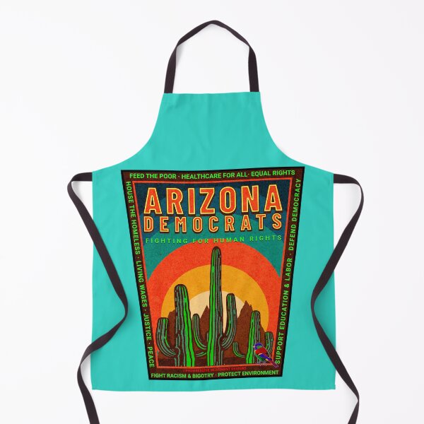 Item preview, PMD00855 Progressive Movement Designs Arizona Democrats pride design shows you support progressive policy goals for Democrats and supporters saguaro cactus cacti sunset designed and sold by ProgressiveLeft.