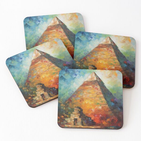 Item preview, Great Pyramid Reimagined: Cézanne-inspired Artwork designed and sold by Studio-Canvas.